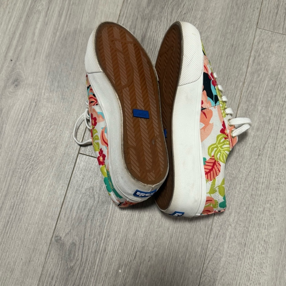 Keds Kids Tropical Like New Colorful Floral Sneakers Size 4 — image 8 of 8